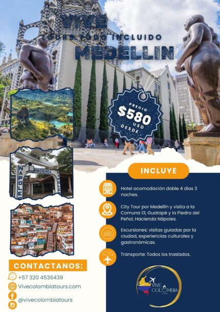 🌟 VIVE Medellín y Alrededores – ¡Historia, Cultura y Naturaleza!