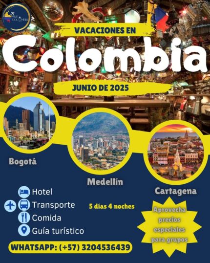 🌎 Tour Todo Incluido: Bogotá, Medellín y Cartagena✨